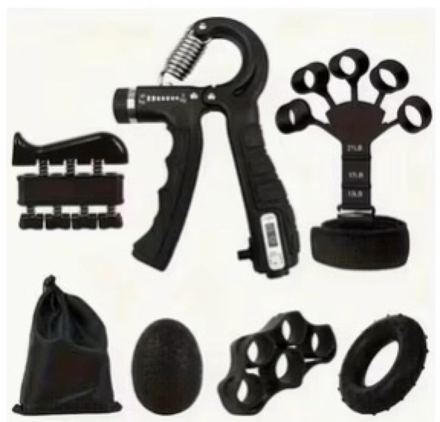 Hand Grip Strengthener Set with Digital Dynamometer - photo 2