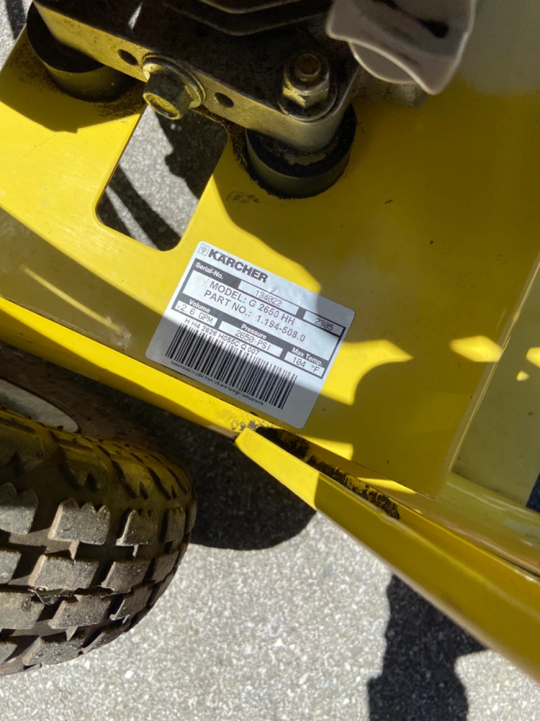 Karcher Pressure Washer G 2650 HH - photo 2