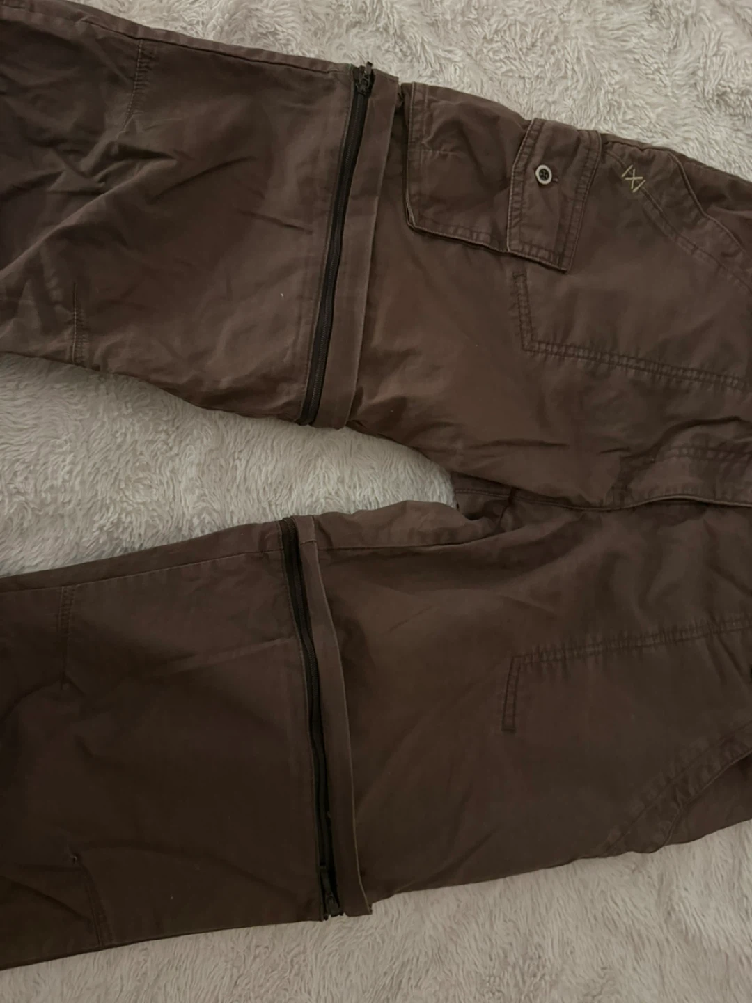 Brown Zip-Off Cargo Pants