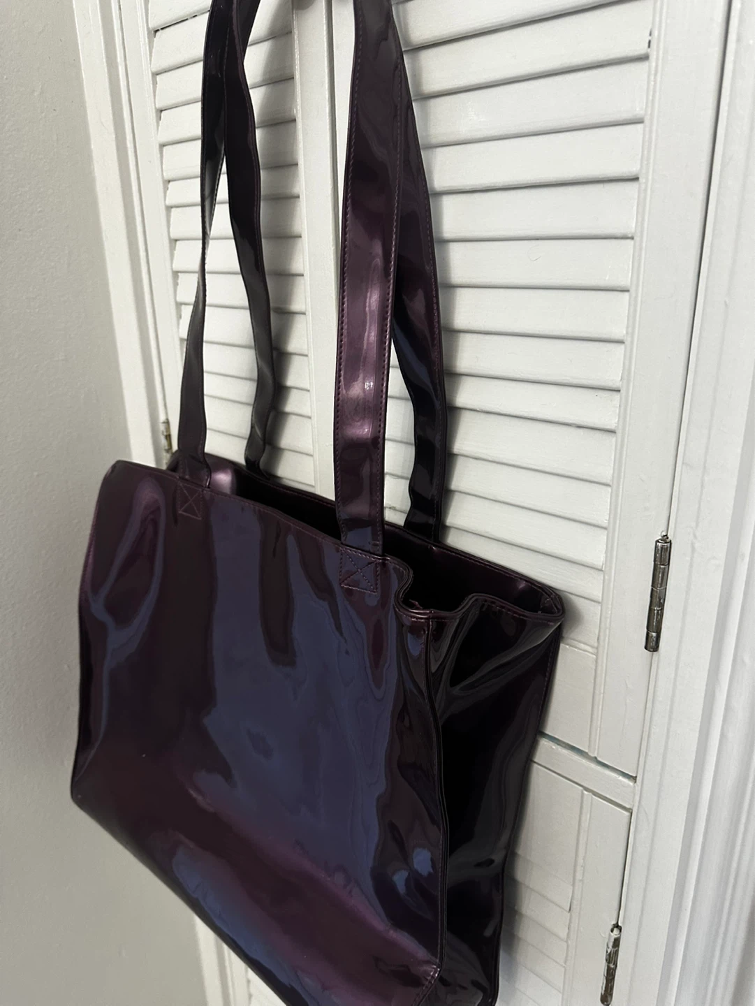 Vintage Shiny Purple Tote Bag - photo 3