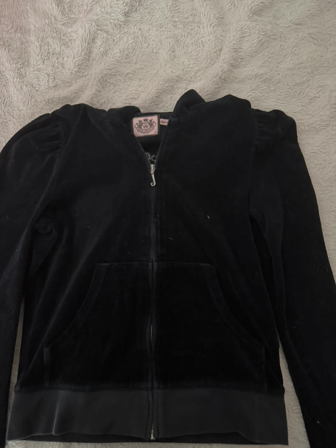 Juicy Couture Black Velour Hoodie