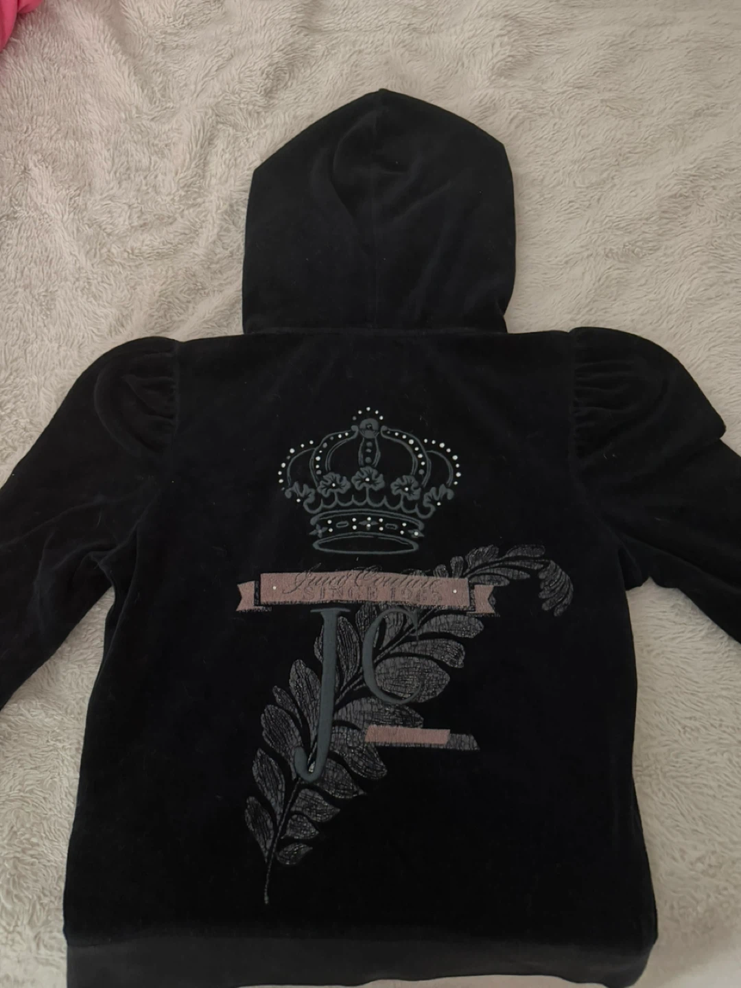 Juicy Couture Black Velour Hoodie - photo 3