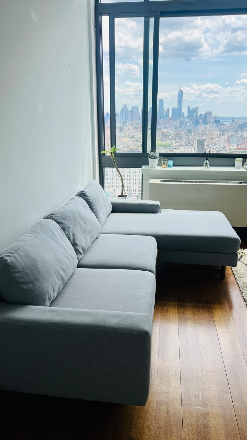 West elm Light Grey Sofa Pick up only in Herald Square area - photo 3