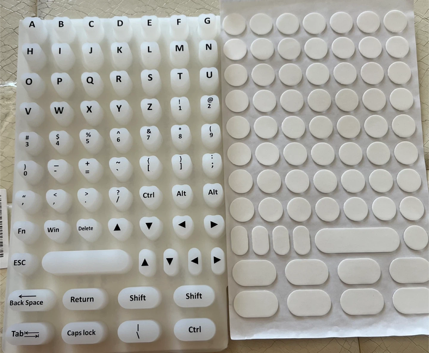NadyType Keyboard  Raised Stickers