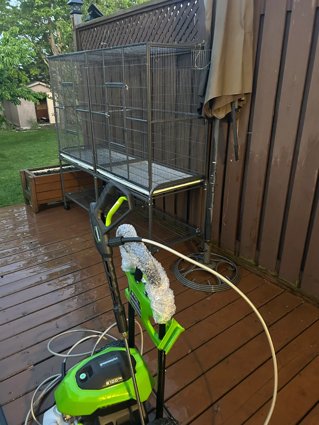 Large Double Bird Cage on Stand - photo 3