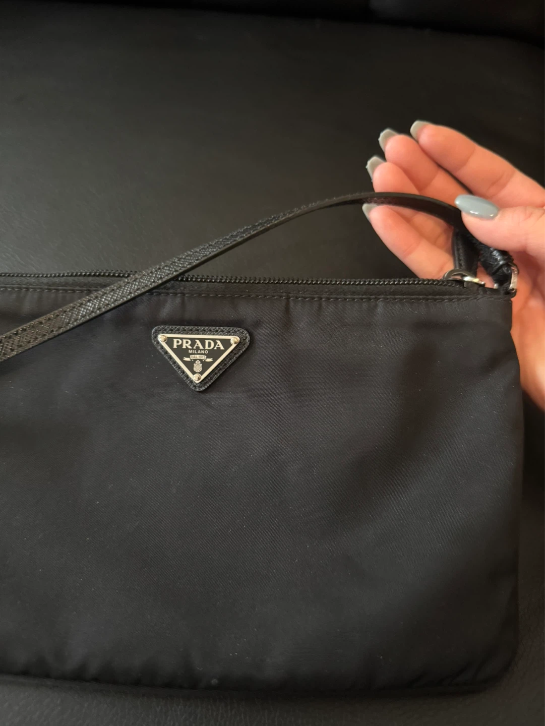 Prada Black Nylon Pouch Bag - photo 4
