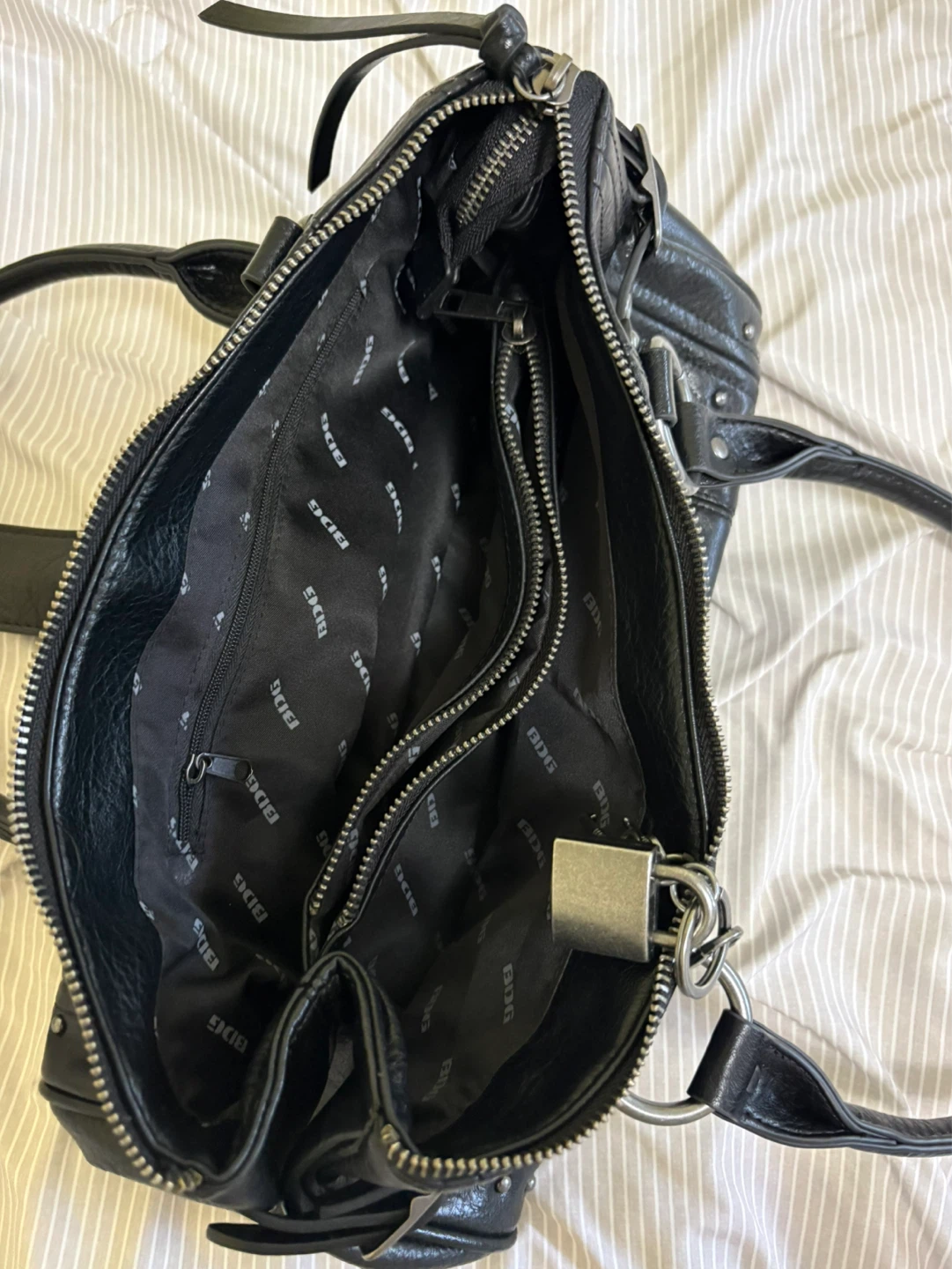 Black Leather BDG Satchel Bag - photo 3