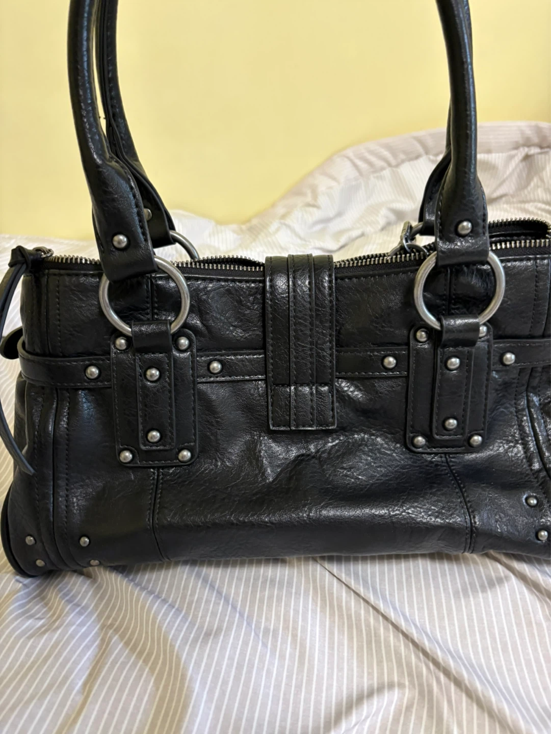 Black Leather BDG Satchel Bag - photo 2