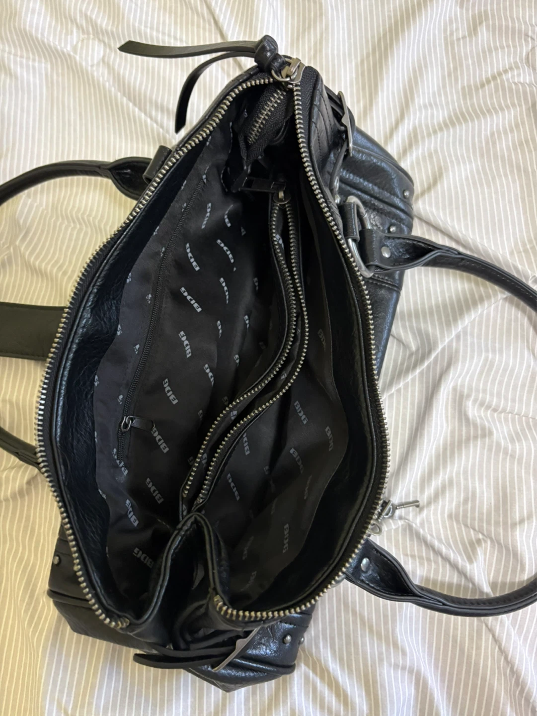Black Leather BDG Satchel Bag - photo 4