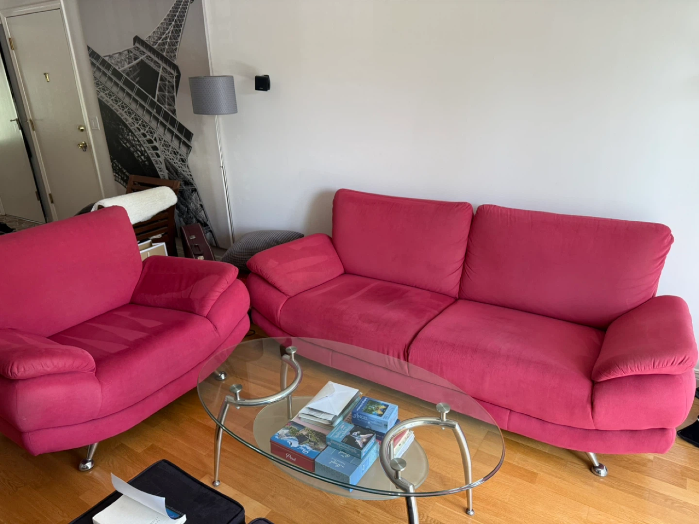 Sofa and Armchair Set with coffee table