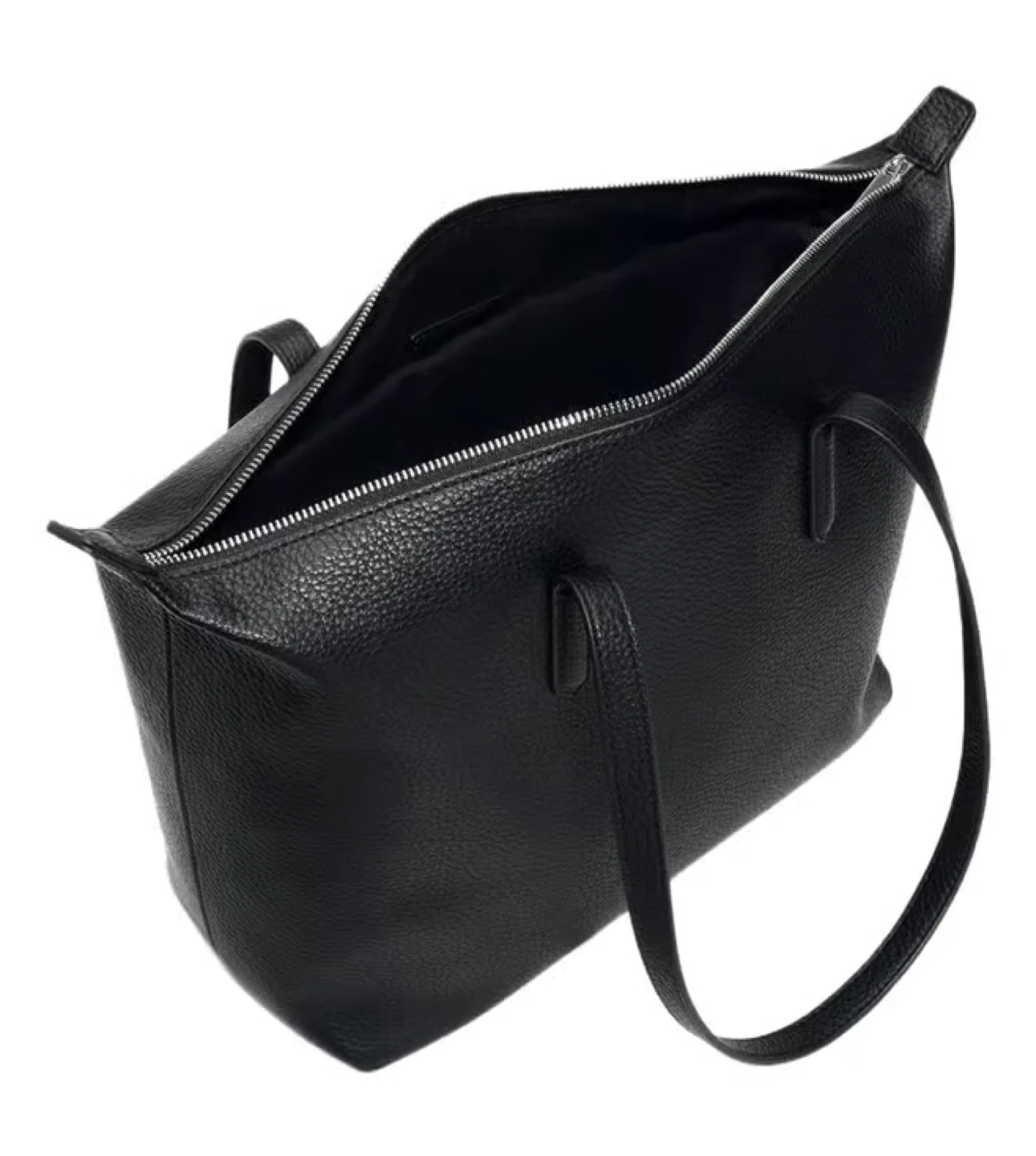 Black Leather Tote Bag - photo 3