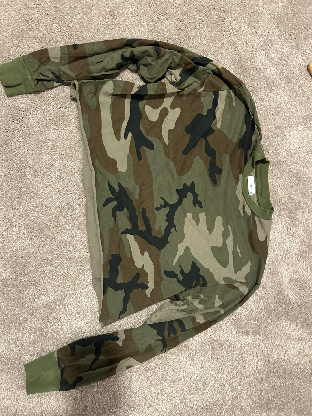 Tna Camouflage Long Sleeve T-Shirt XS