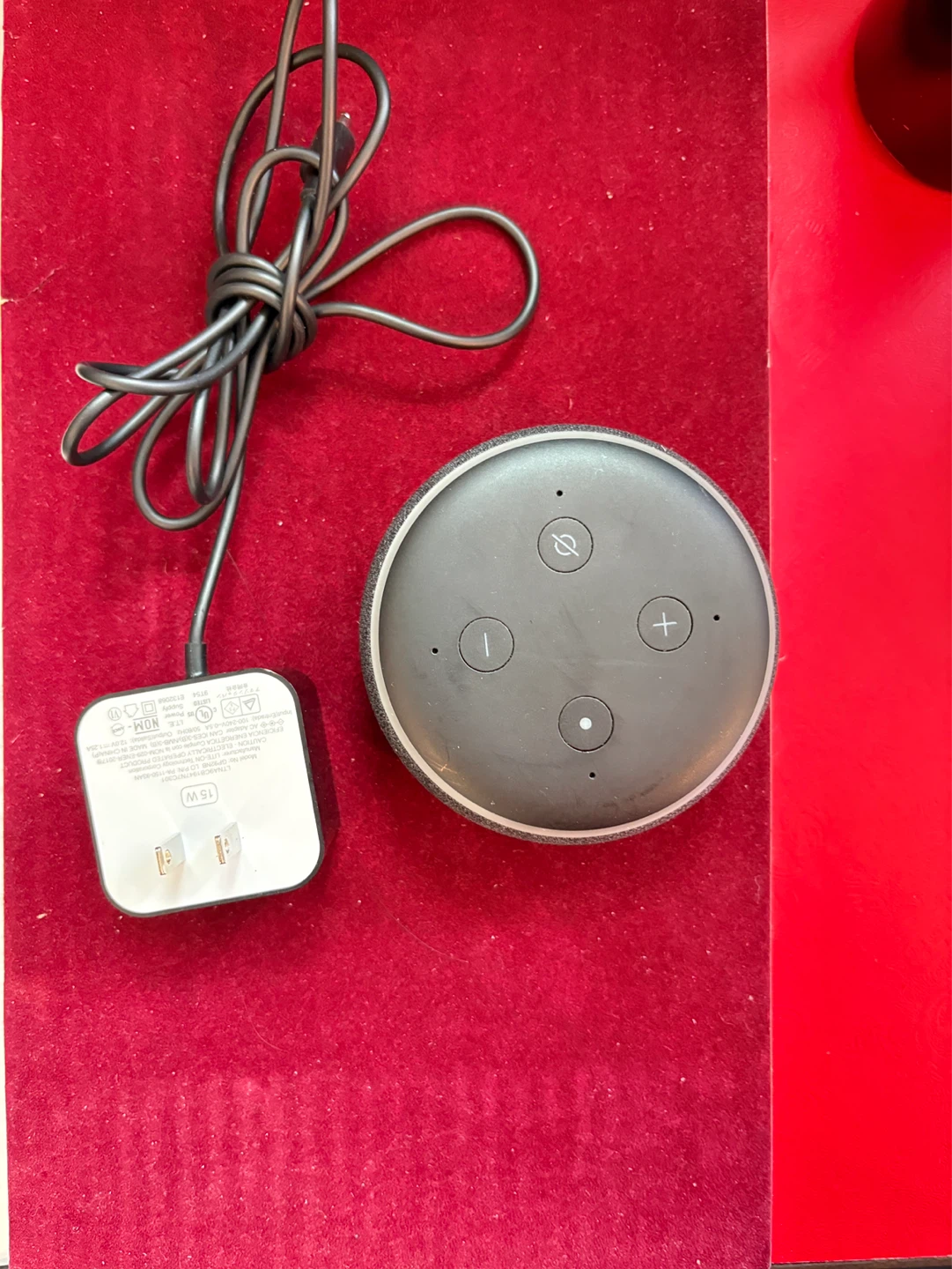 Amazon Echo Dot (3rd Gen) Smart Speaker with Power Adapter