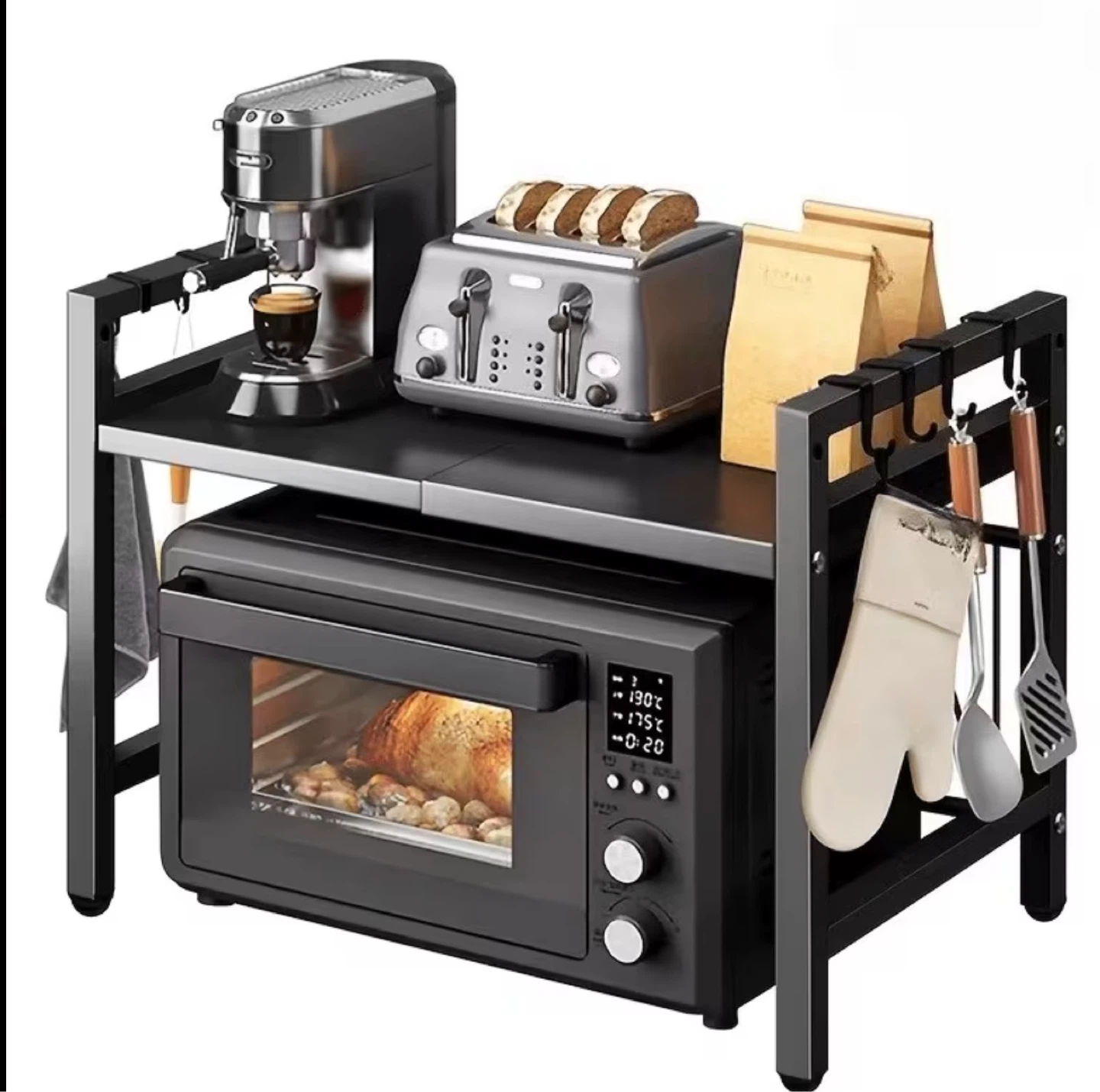 Adjustable Kitchen Microwave Shelf (BRAND NEW IN BOX) - photo 2
