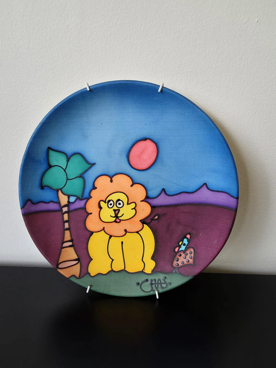 Decorative Plates - Lion & Zebra Artwork - photo 3