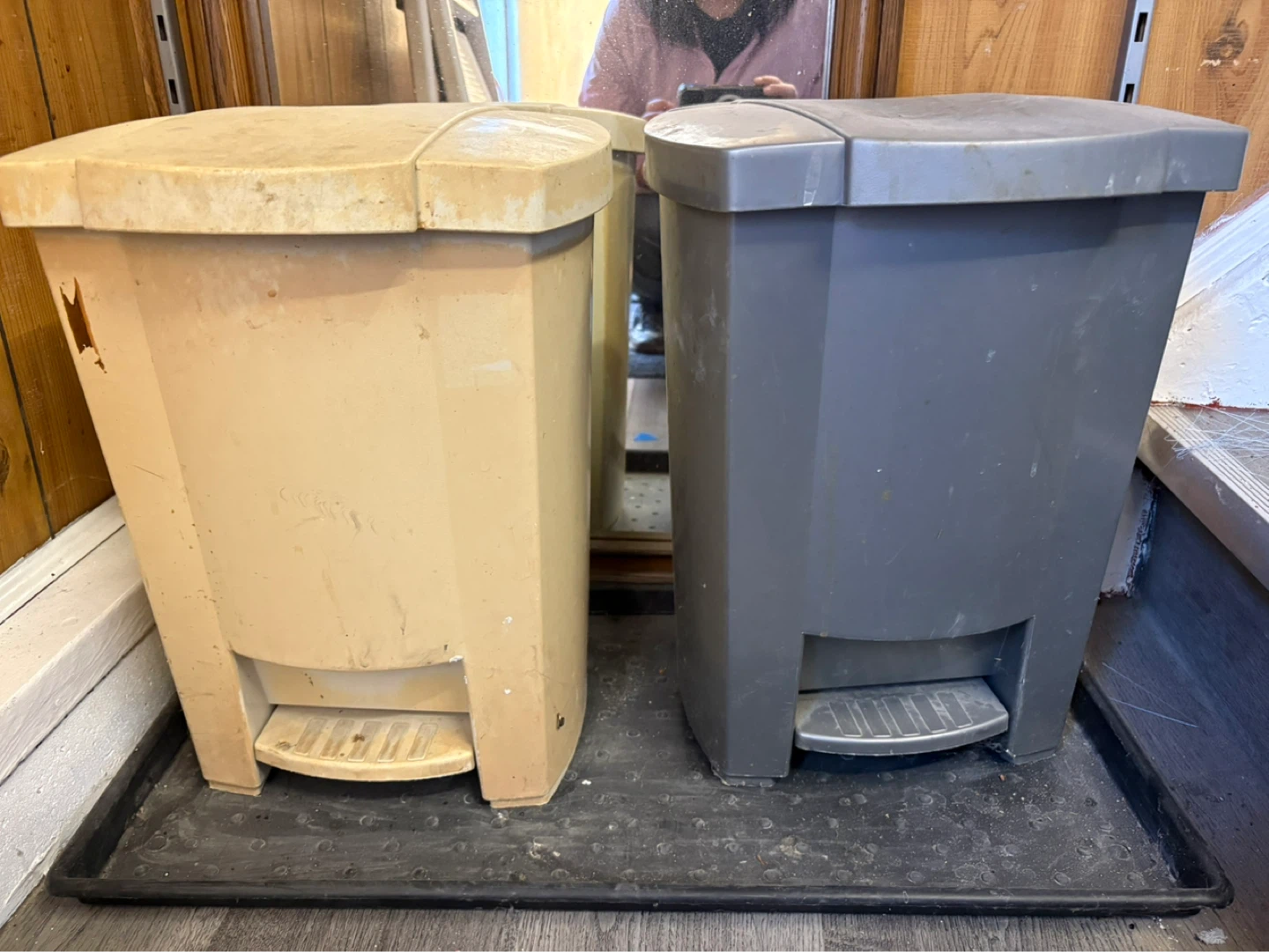 Two large pedal bins - Needs Deep Cleaning