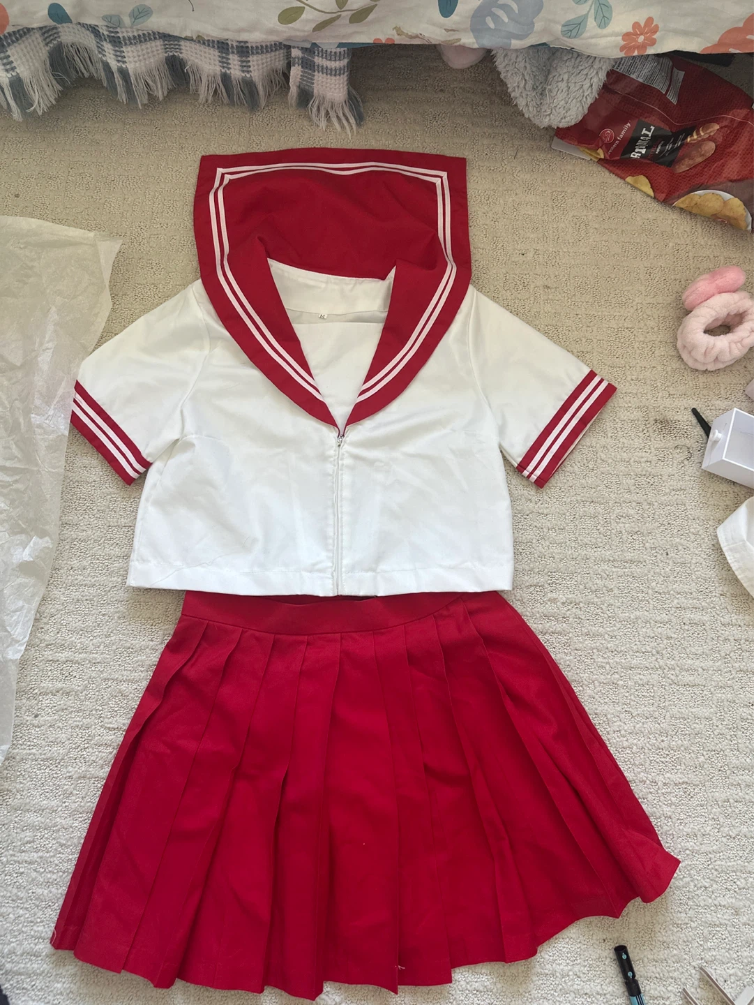 Sailor School Uniform Skirt and Top Set