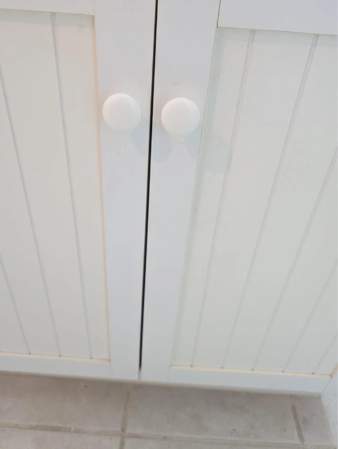 White Bathroom Vanity with Sink - photo 4