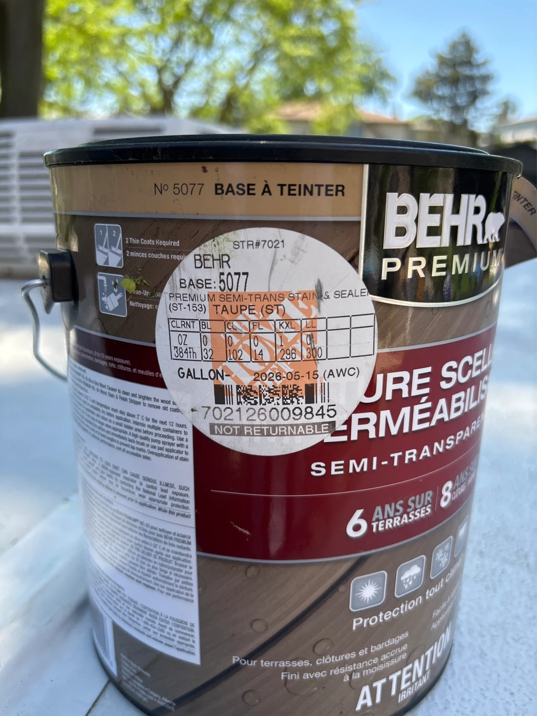 Behr Premium Waterproofing Stain & Sealer - photo 2