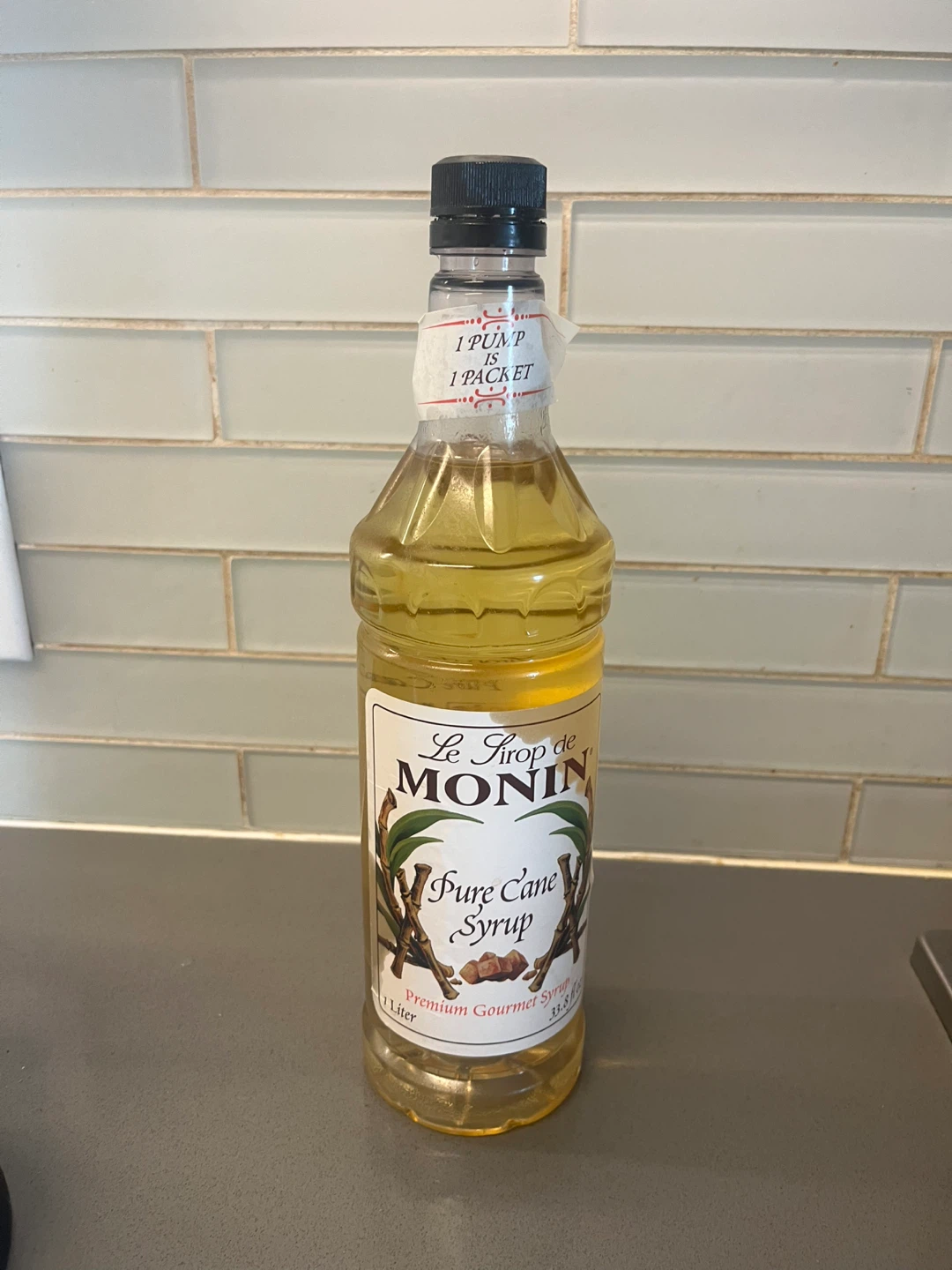 Monin Pure Cane Syrup - 1 Liter