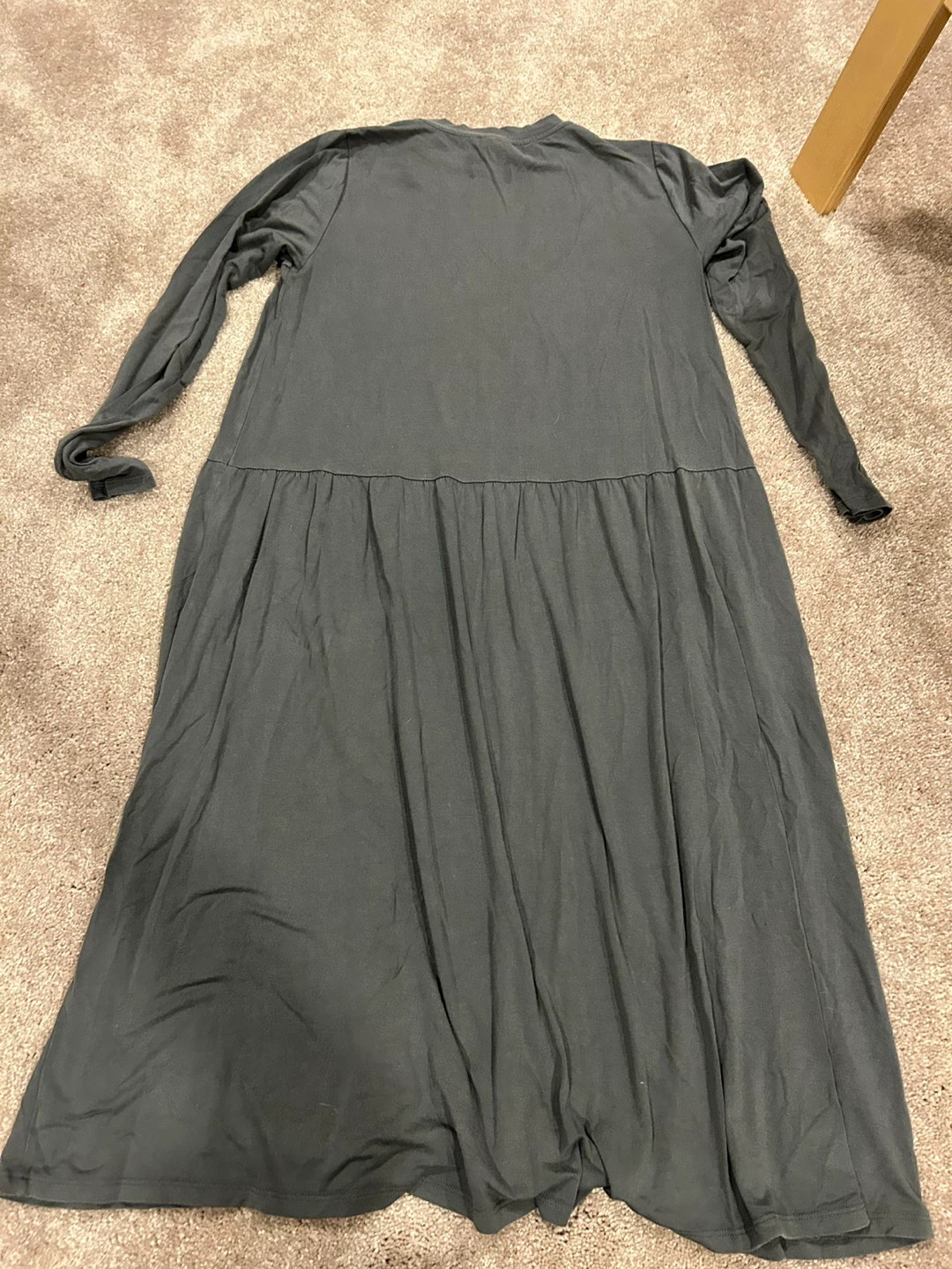 Eileen Fisher Grey Long Sleeve Tiered Dress - photo 2