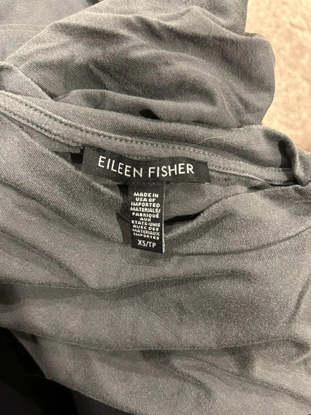 Eileen Fisher Grey Long Sleeve Tiered Dress - photo 3