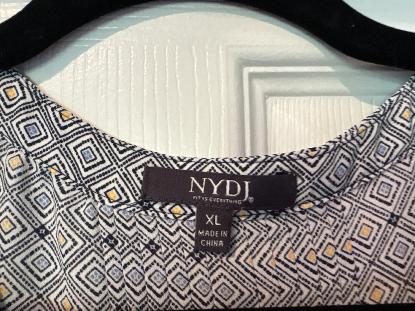 NYDJ Geometric Print Blouse XL - photo 3