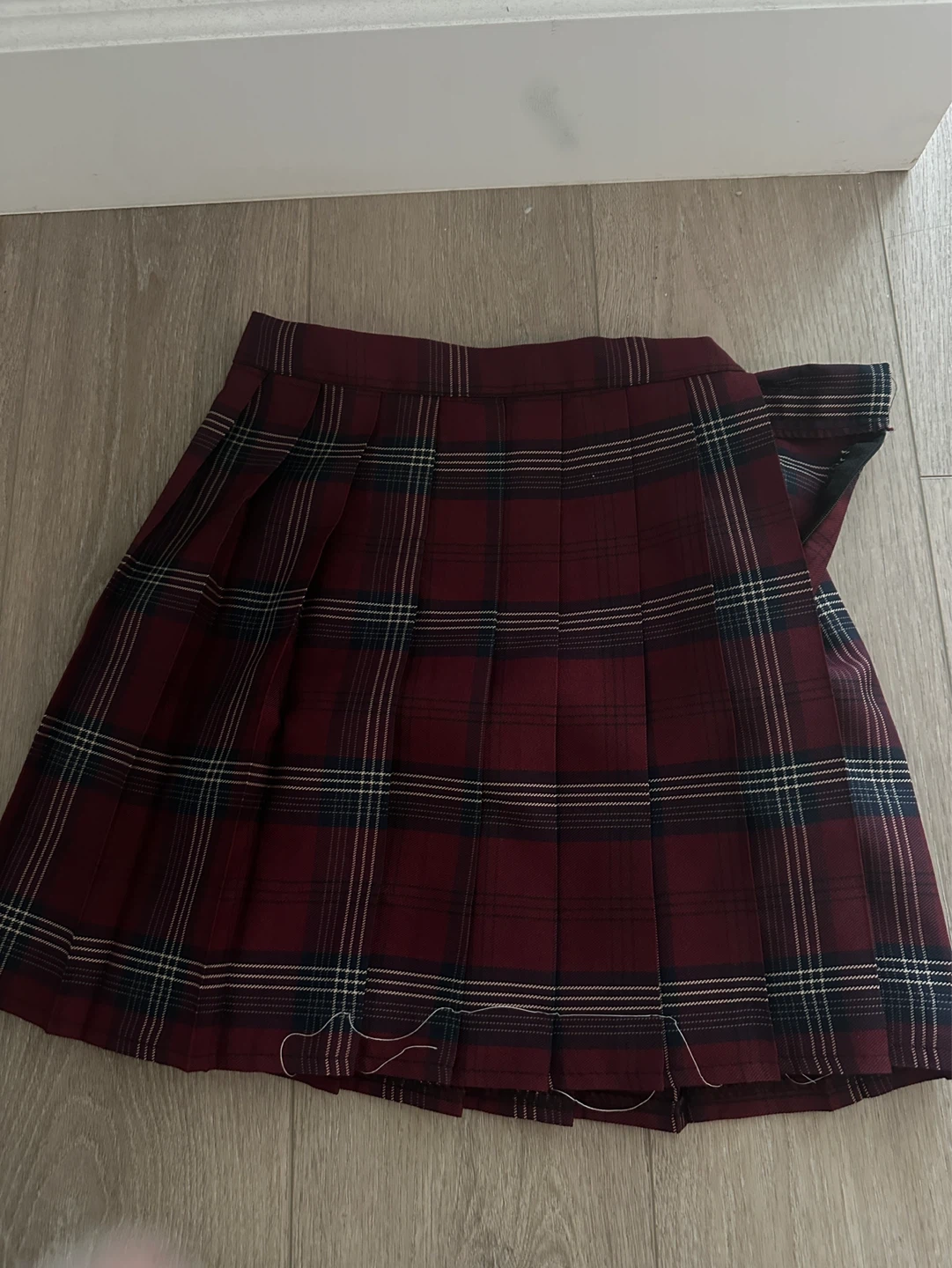 Plaid Pleated Skirt