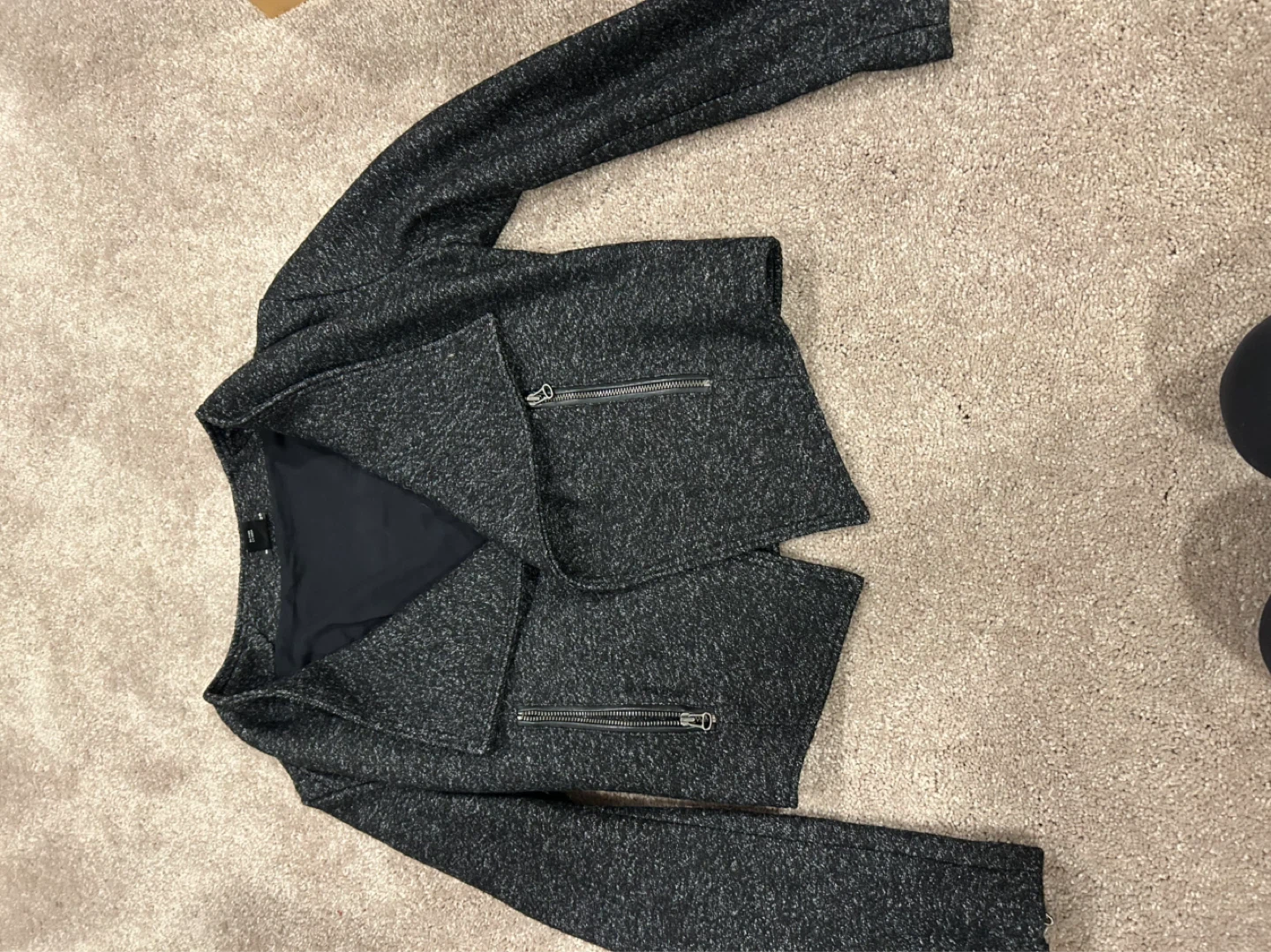 Club Monaco Grey Moto Jacket XS/TP