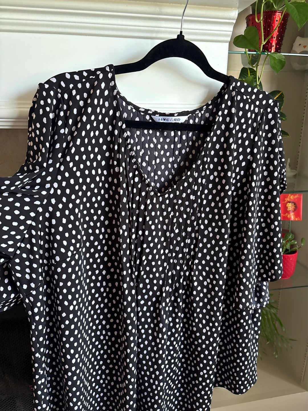FIVE CROWNS Black & White Polka Dot Blouse - photo 2