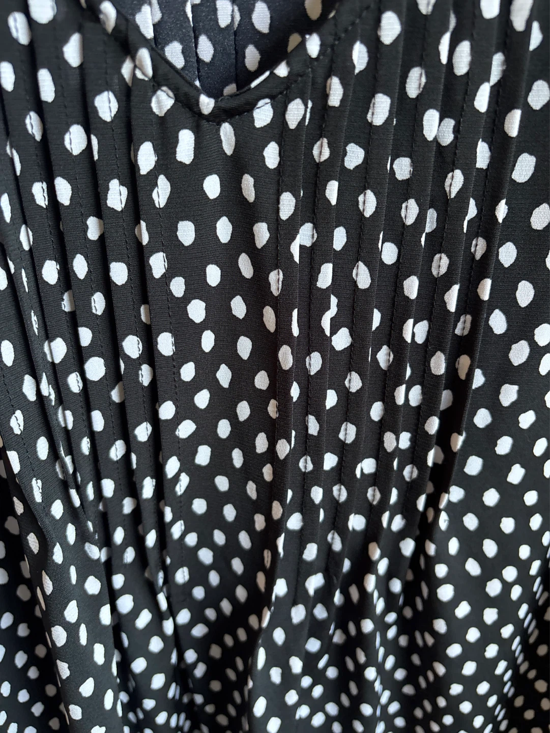 FIVE CROWNS Black & White Polka Dot Blouse - photo 5
