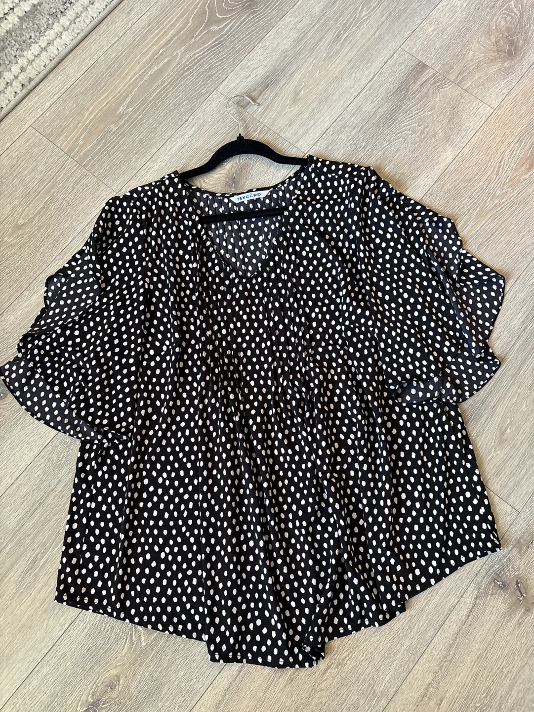 FIVE CROWNS Black & White Polka Dot Blouse - photo 4