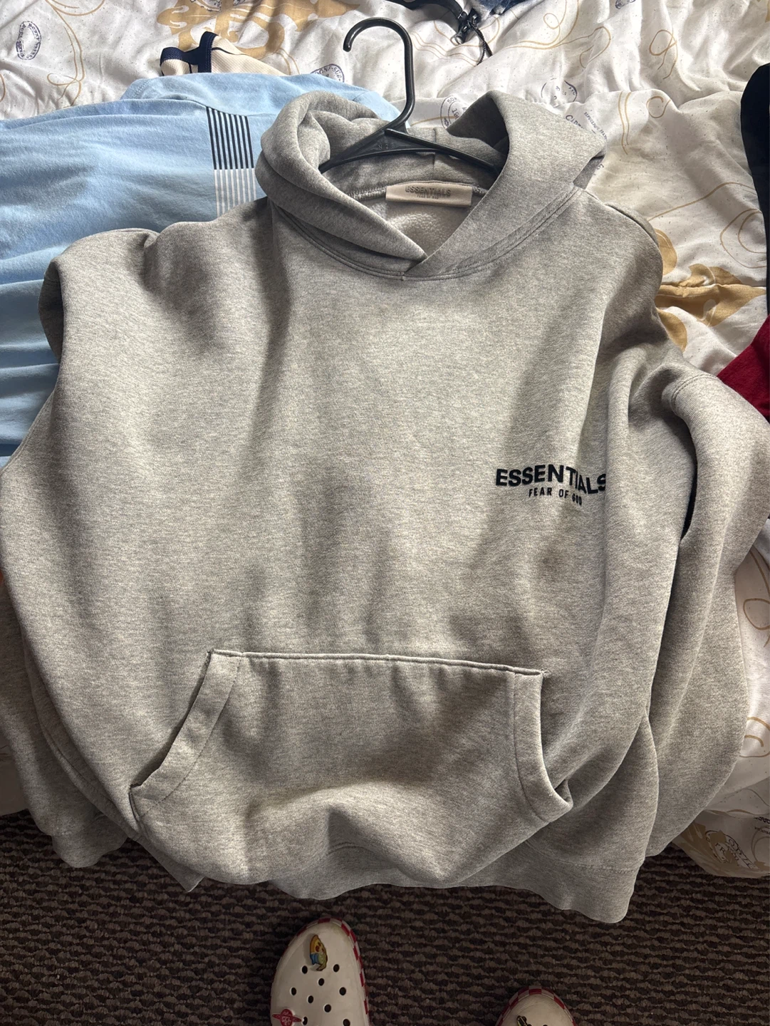 Fear of God Essentials Hoodie Gray