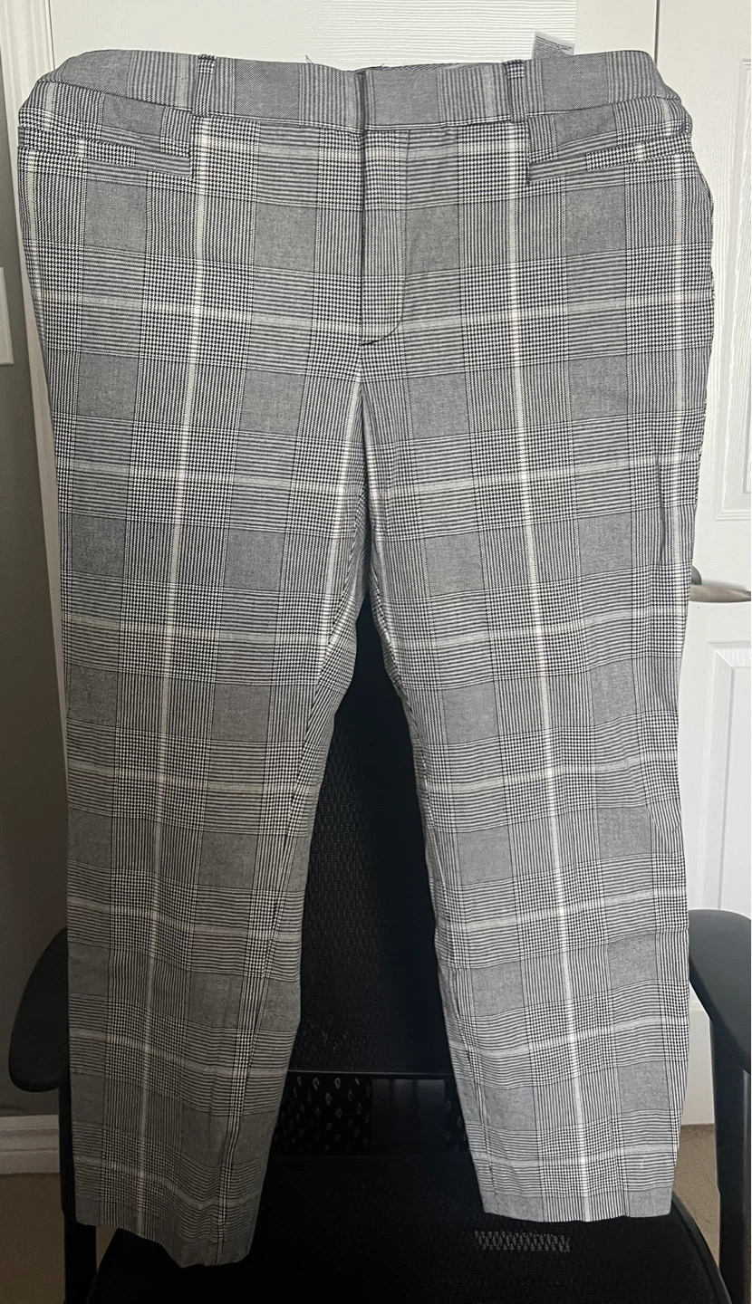 Banana Republic Plaid Sloan Pants Size 12