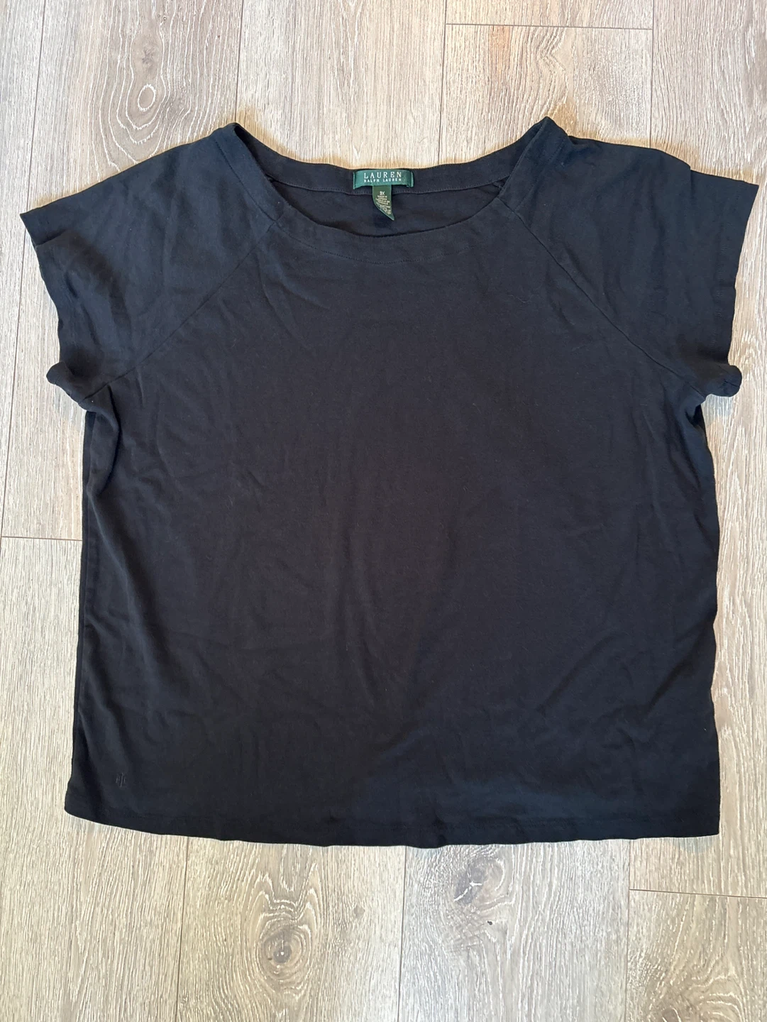 Lauren Ralph Lauren Black T-Shirt Size 3X