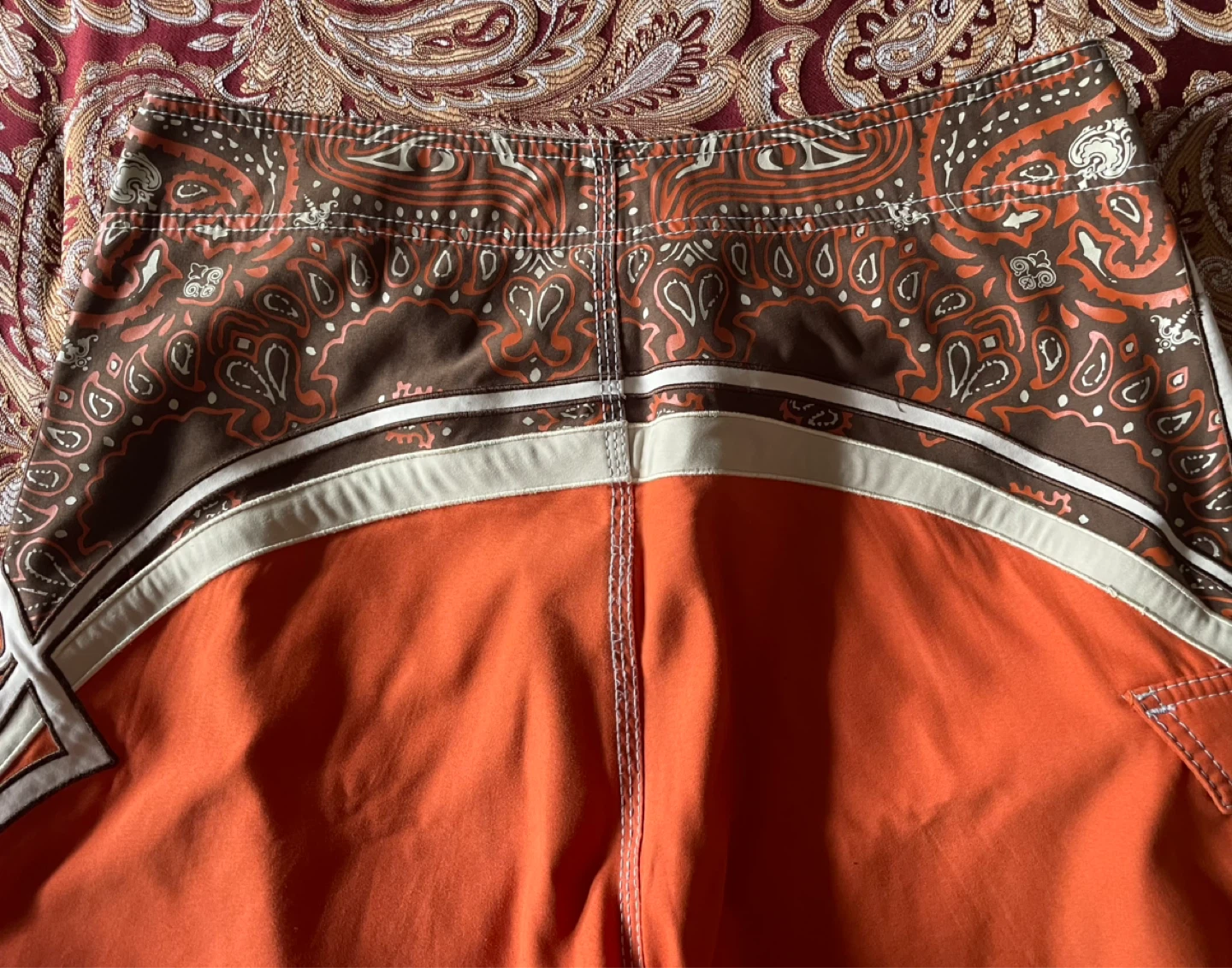 Billabong Orange Mark Occhilupo Signature Board Shorts - photo 3