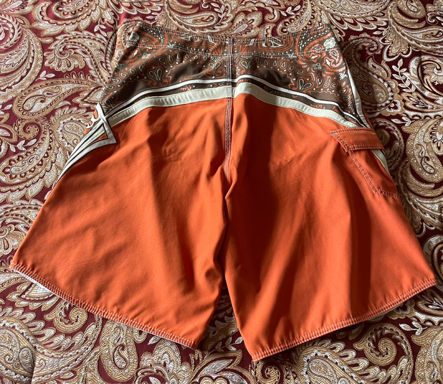 Billabong Orange Mark Occhilupo Signature Board Shorts - photo 2