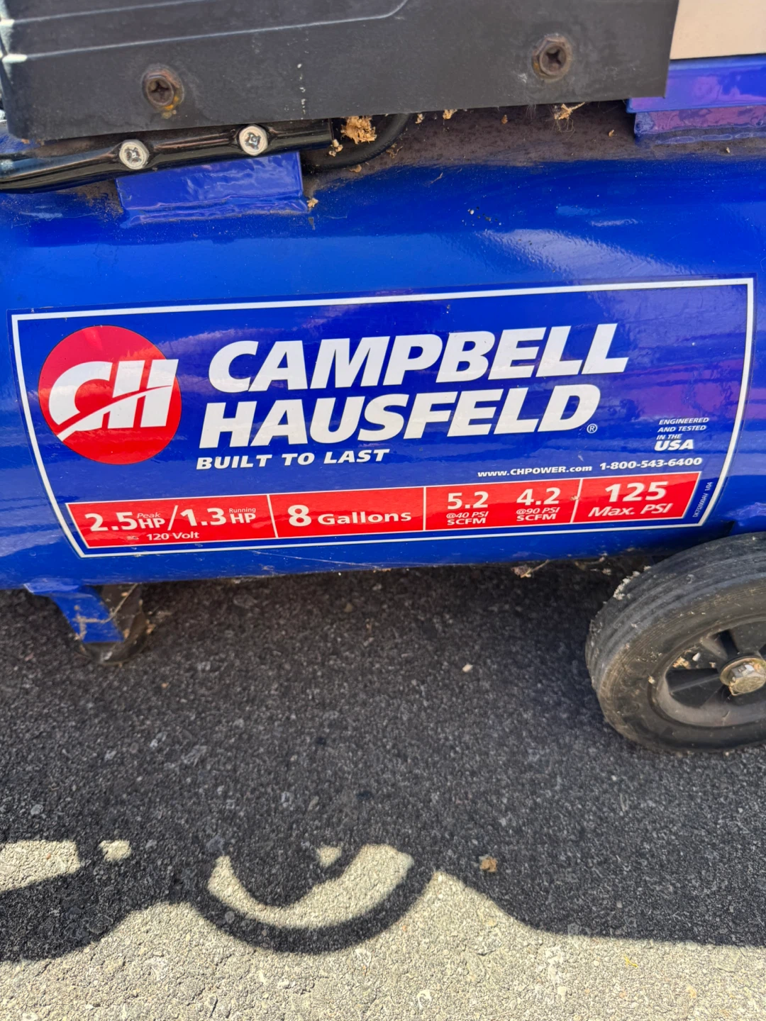 Campbell Hausfeld 8 Gallon Air Compressor