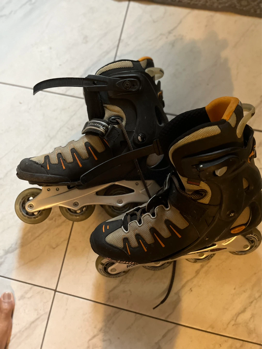 Inline Skates - Size 12 red and white soccer shoes