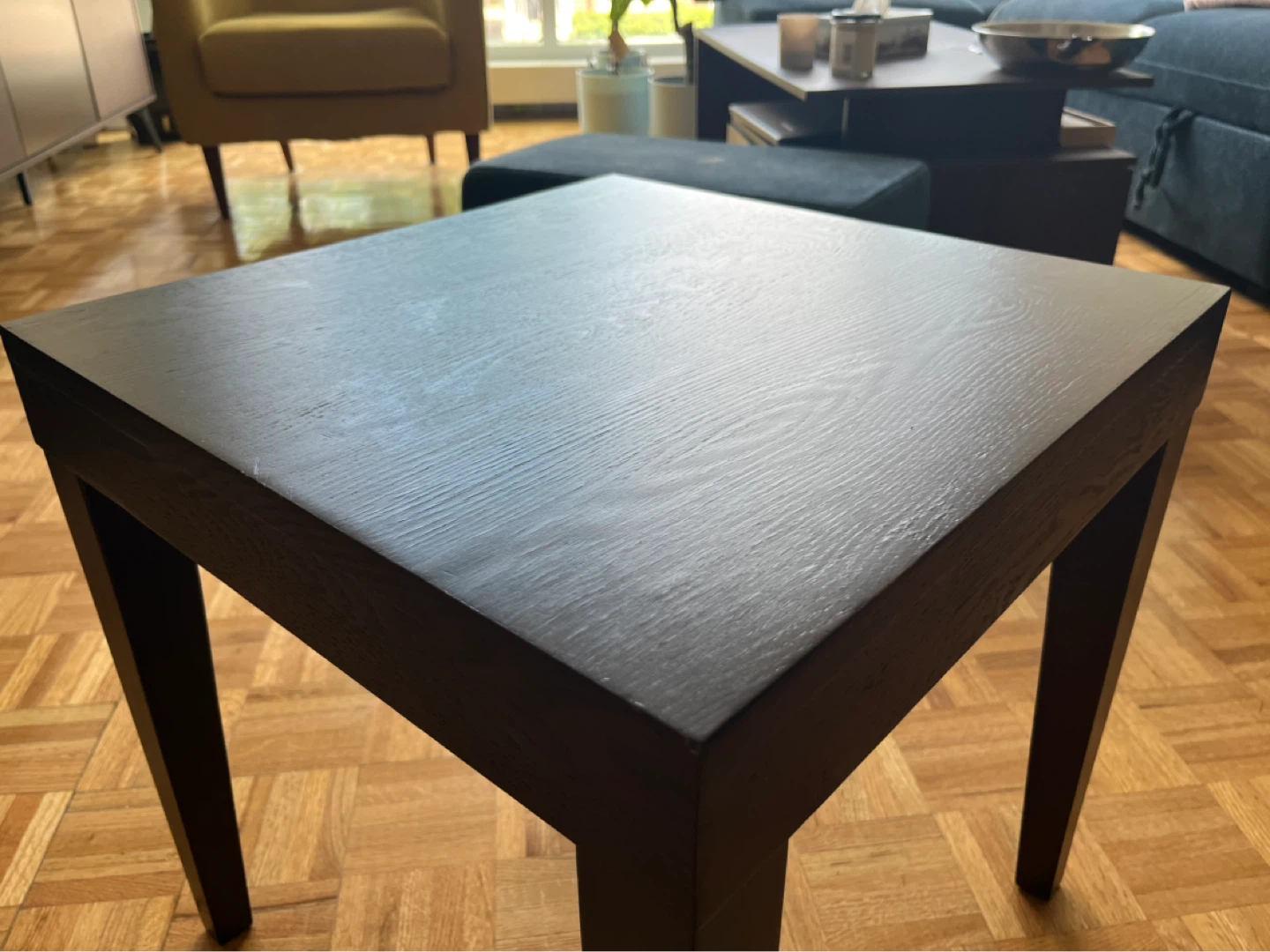 Dark Wood Side Table - photo 2