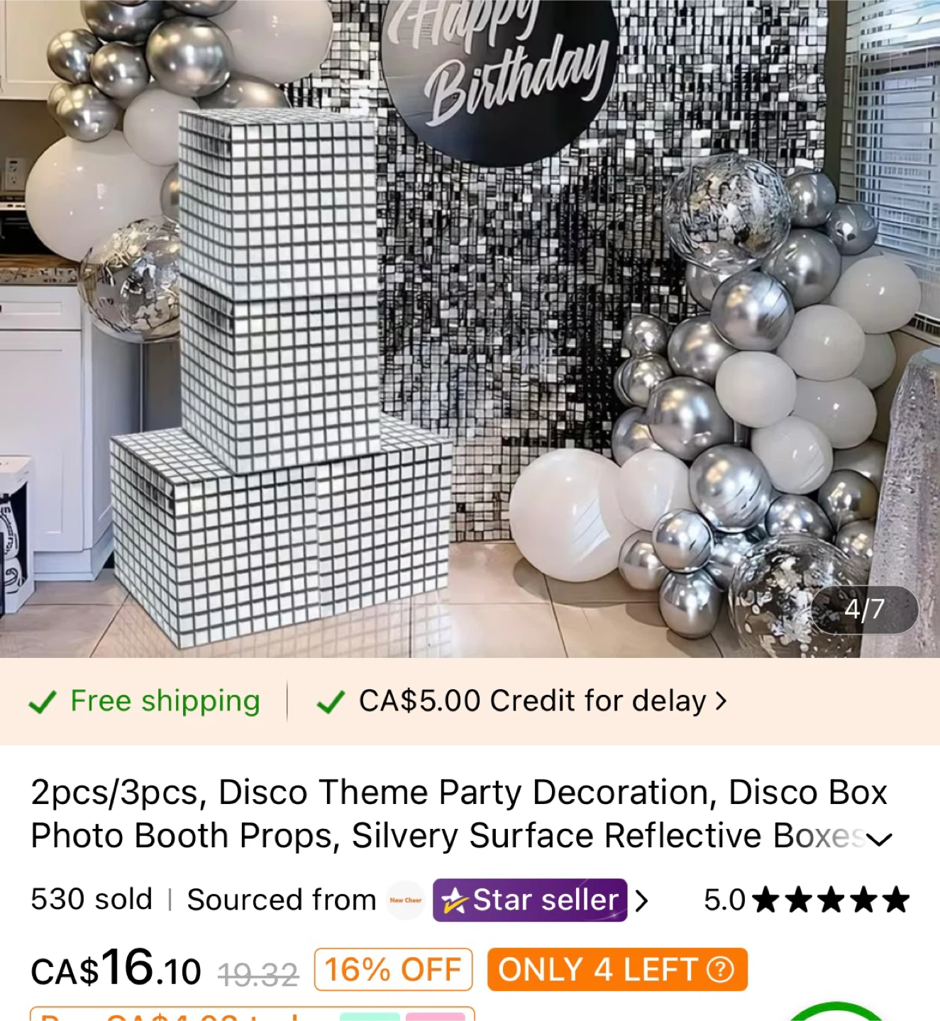 4 Disco Theme Party Decoration Boxes - photo 4