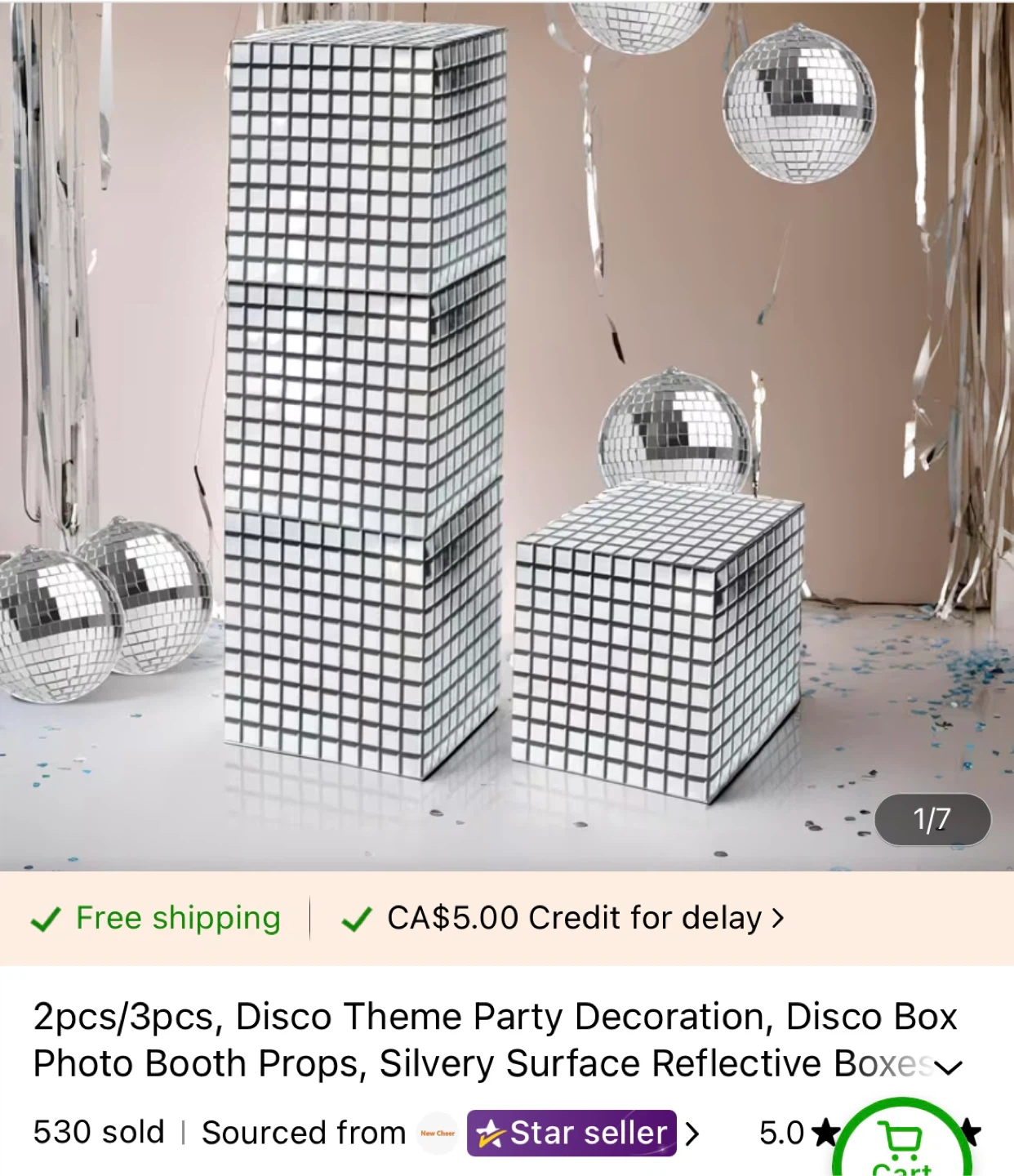 4 Disco Theme Party Decoration Boxes - photo 3