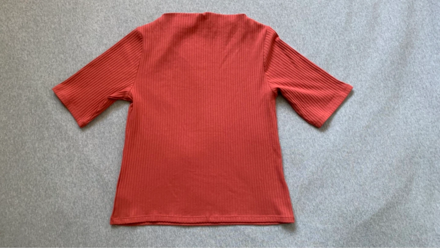 Ladies Ribbed Top in “Gingerspice” shade - Size Large - photo 2
