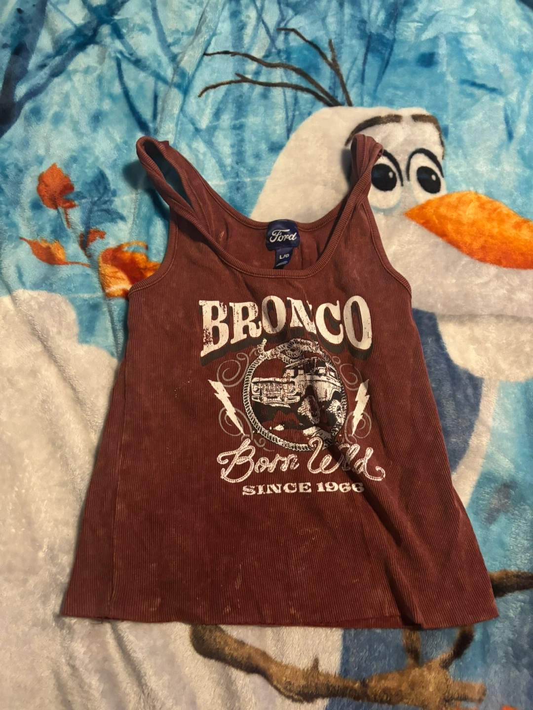 Ford Bronco "Born Wild Since 1966" Tank Top - Size L/G