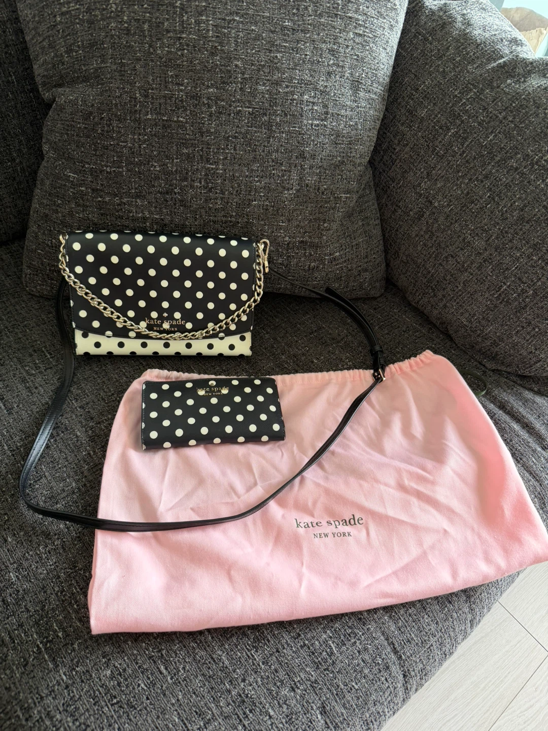Kate Spade Polka Dot Crossbody Bag & Wallet Set