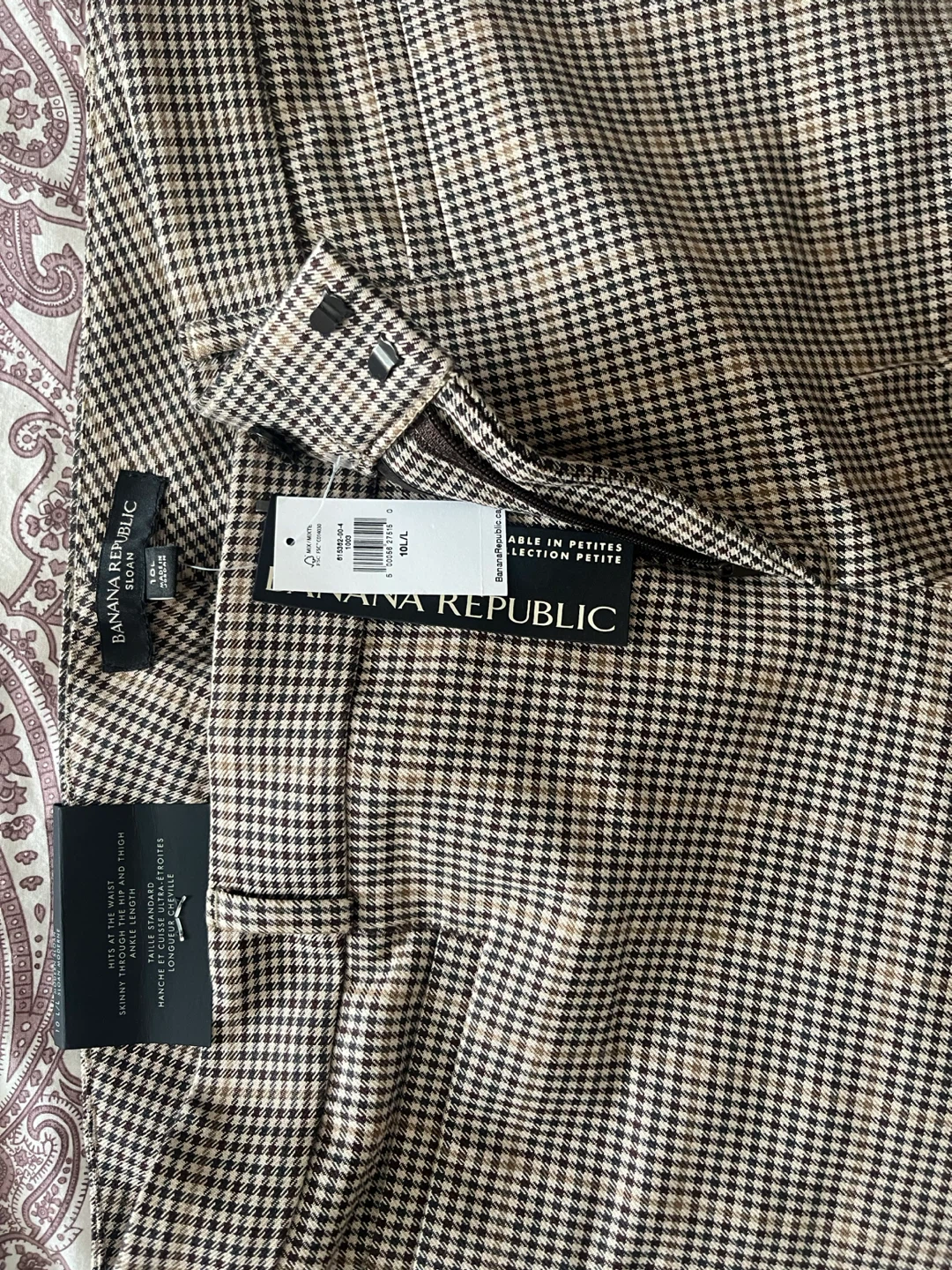 Banana Republic Plaid Sloan Skinny Pants - photo 2