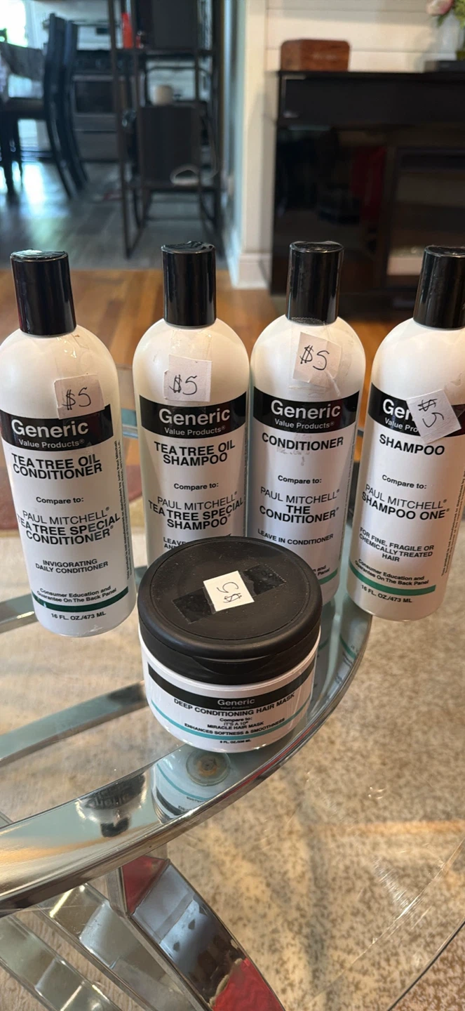 Generic Value Products Shampoo, Conditioner, and Hair Mask