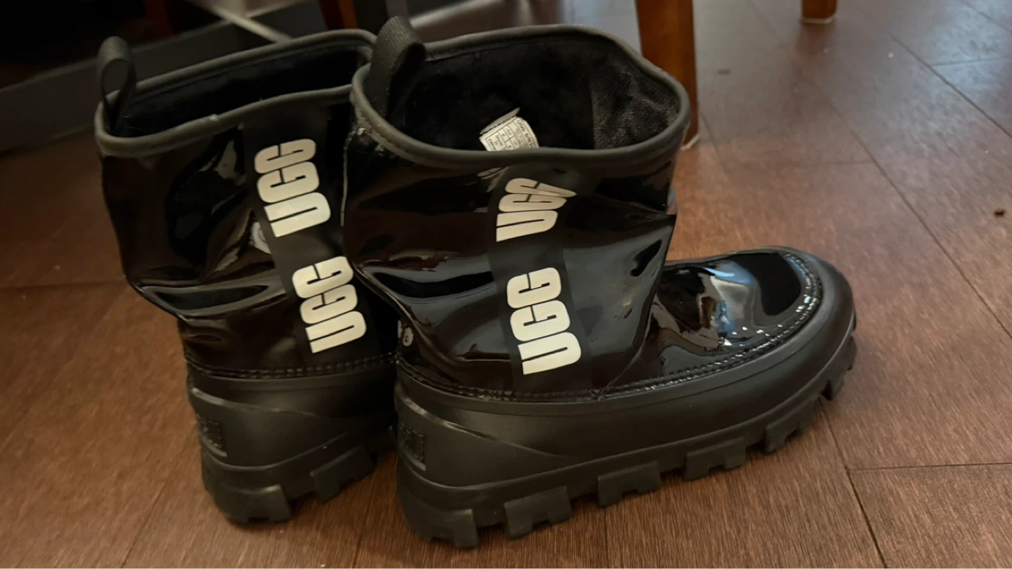 Ugg Black Patent Winter Boots