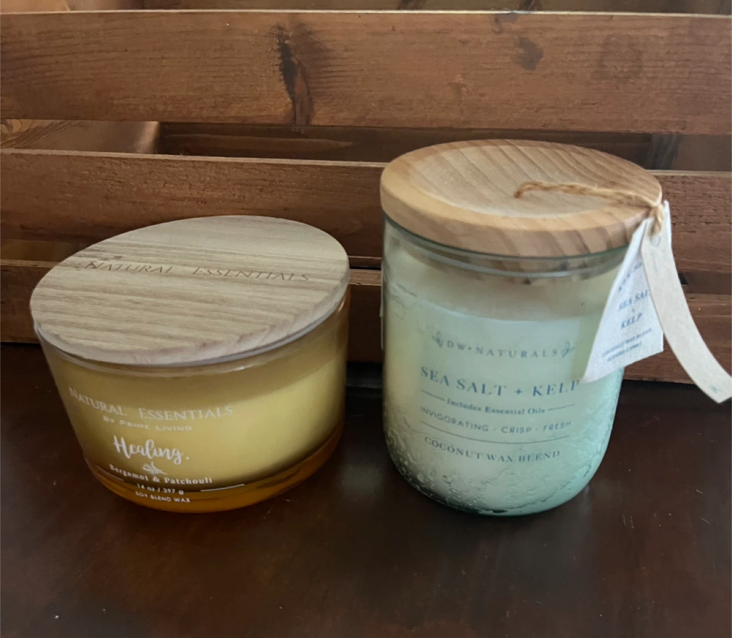 2 Natural Essentials Candles