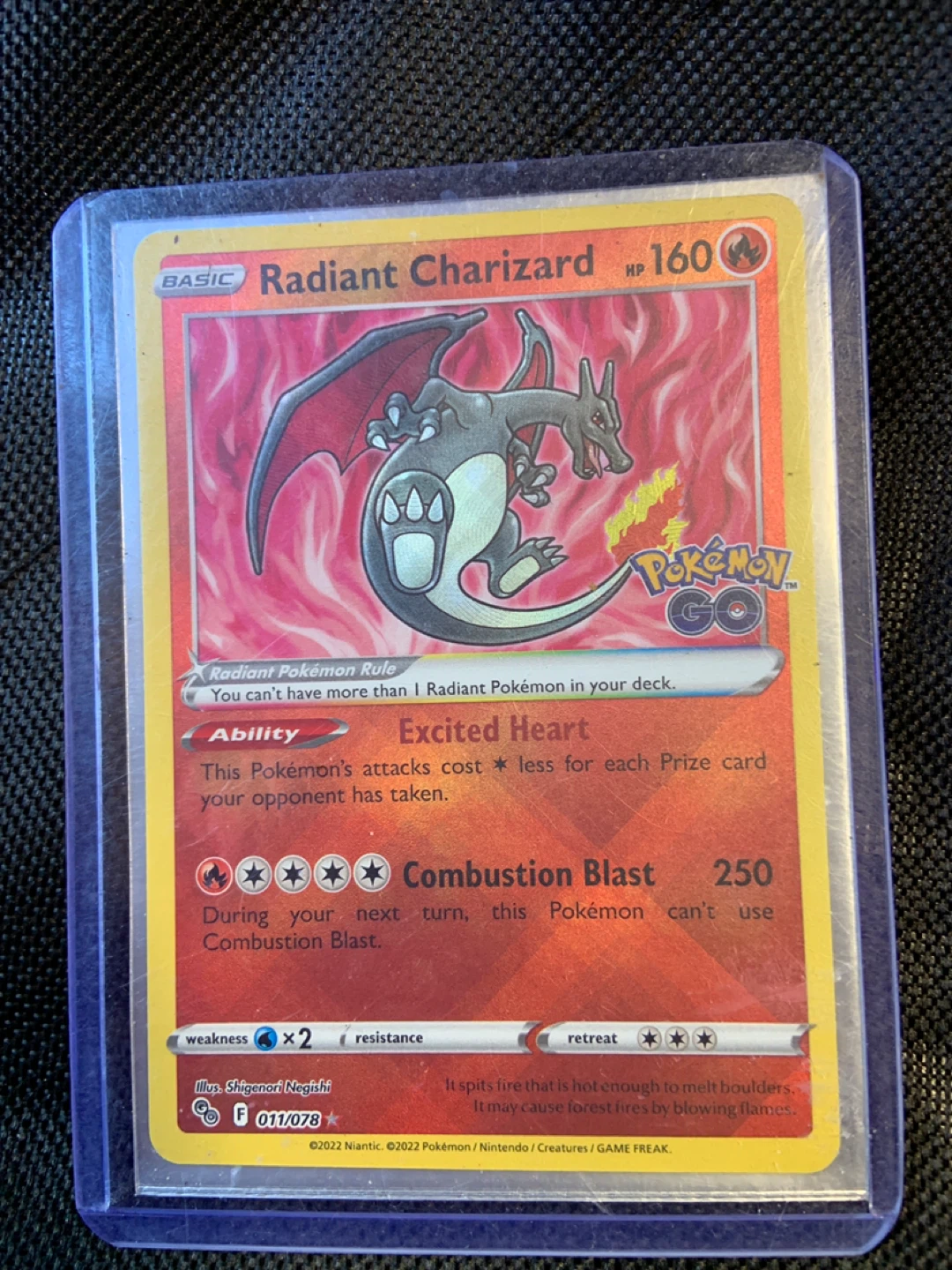 Pokemon Radiant Charizard Trading Card